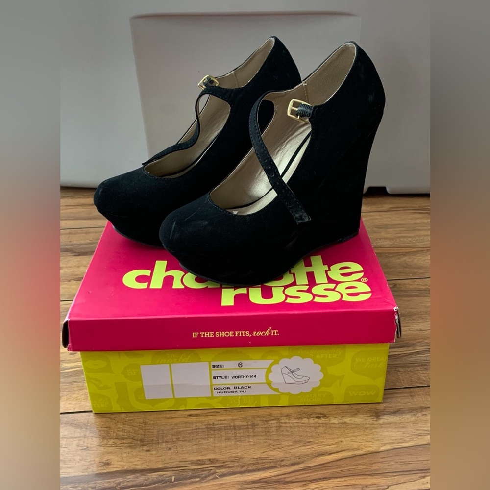 GUC Woman’s, Charlotte Russe, Suede platform wedges